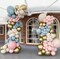 Gender Reveal Balloons Arch DIY Pink And Blue Balloon Garland Double Stuffed Balloons Dusty Pink Blue White Gold Balloon Kit For Gender Reveal Birthday Baby Shower Boho Party Decration